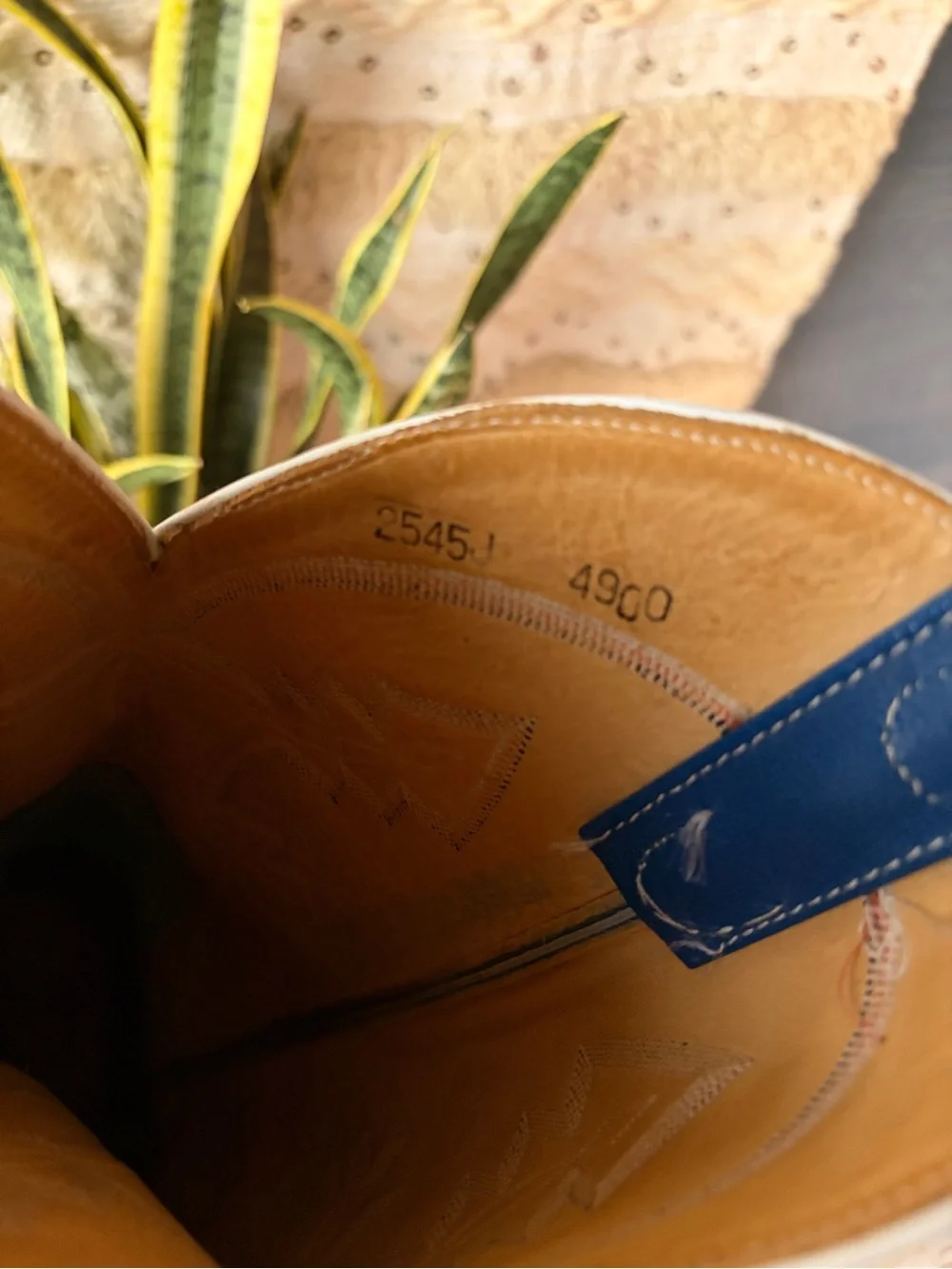Anderson Bean Exotic Ostrich Leather Cowboy Boots Mens Size 9
